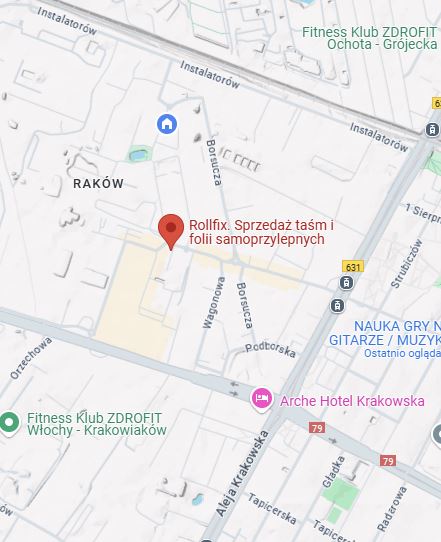 Kontakt do firmy Rollfix - mapa